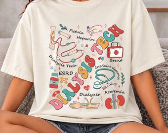 Comfort Colors® Nephrology Dialysis Tech Shirt, Kidney Week 2026 Tee, ESRD Awareness, Renal Technician Gift, Dialysis Team Shirt