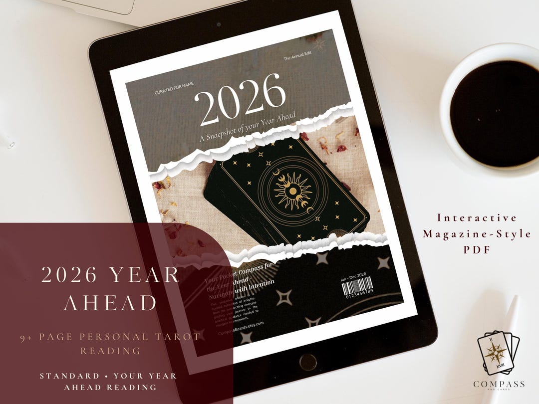 Leitura de Tarot para 2026 | Leitura Anual Padrão | (PDF para Guardar ...