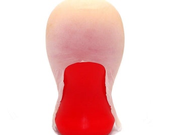 Cap Coiffe chauve en plastique (estompe, qualité cinématographique) Maquillage prothétique SFX ||| Adhésif et dissolvant inclus