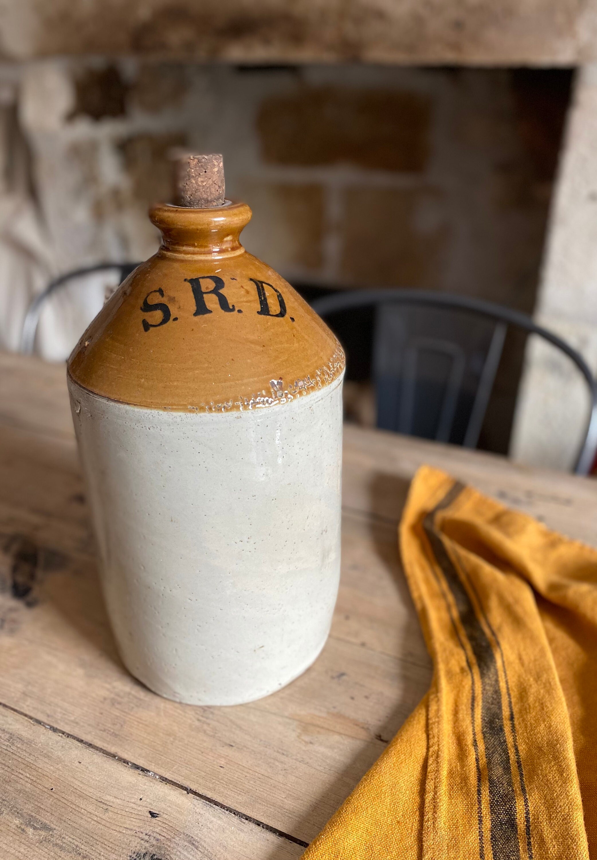 Rare et Véritable Pot en Grès Militaires Britanniques