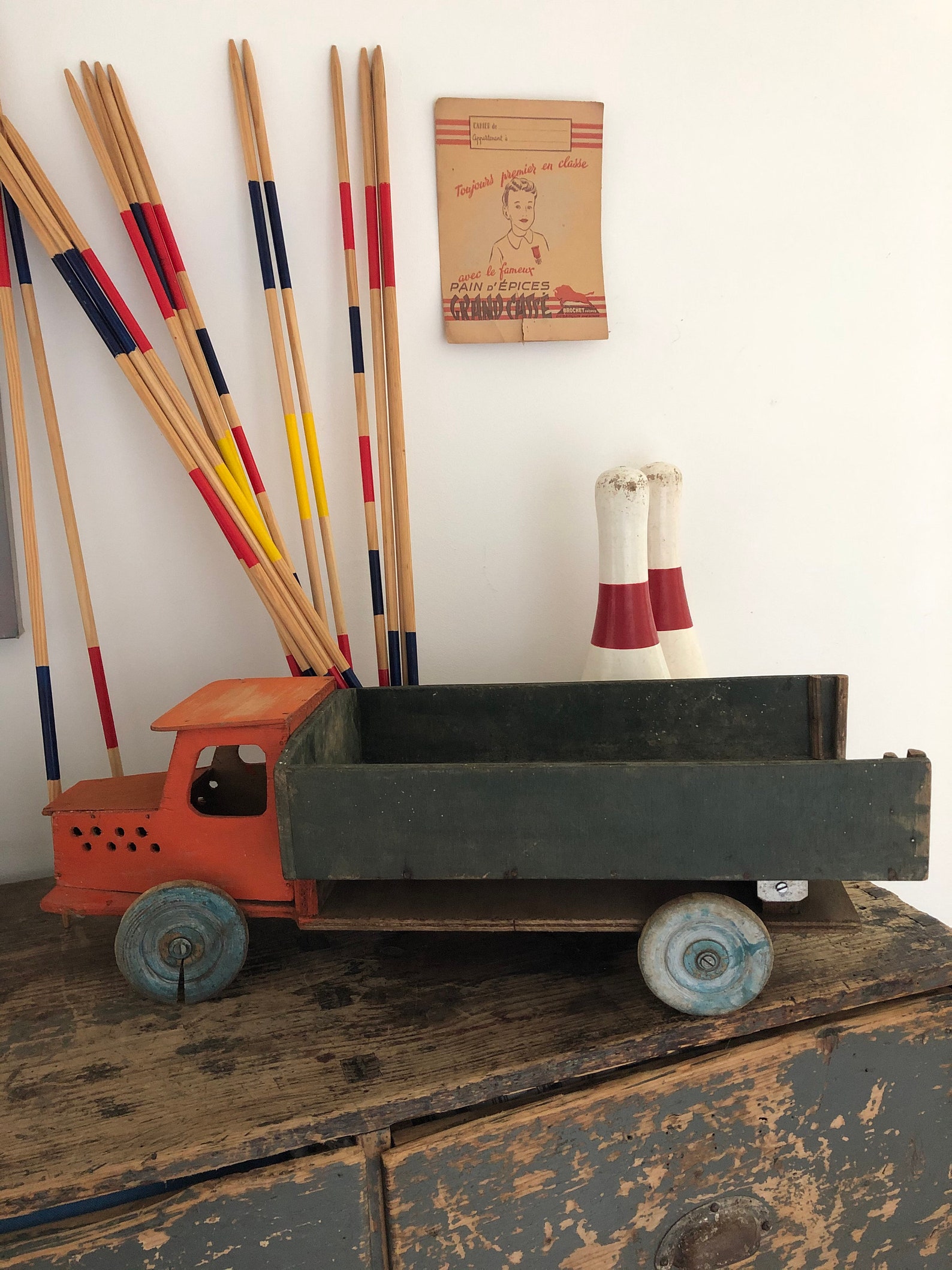 Juguete niño camión de volteo de madera | Etsy