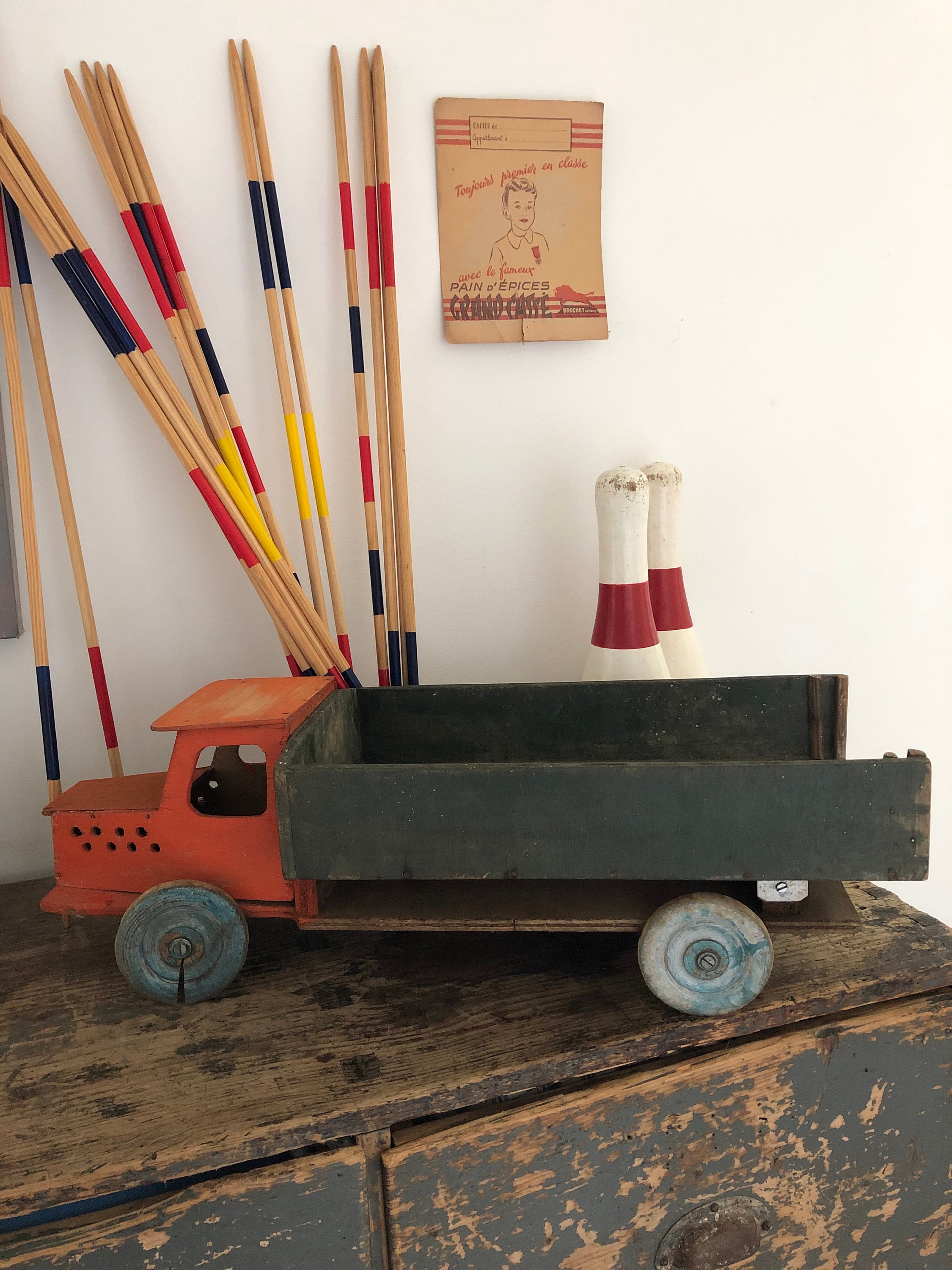 Jouet Enfant Camion Benne en Bois