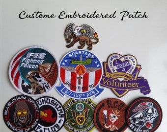 Personalize Embroidered Logo Patch, Embroidery Morale Patch, Embroidered Applique Patches, Velcro Patches,
