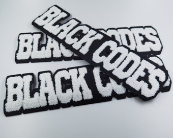 Handmade custom chenille Letters, custom chenille patches, custom iron on towel embroidery patch, chenille logo patch