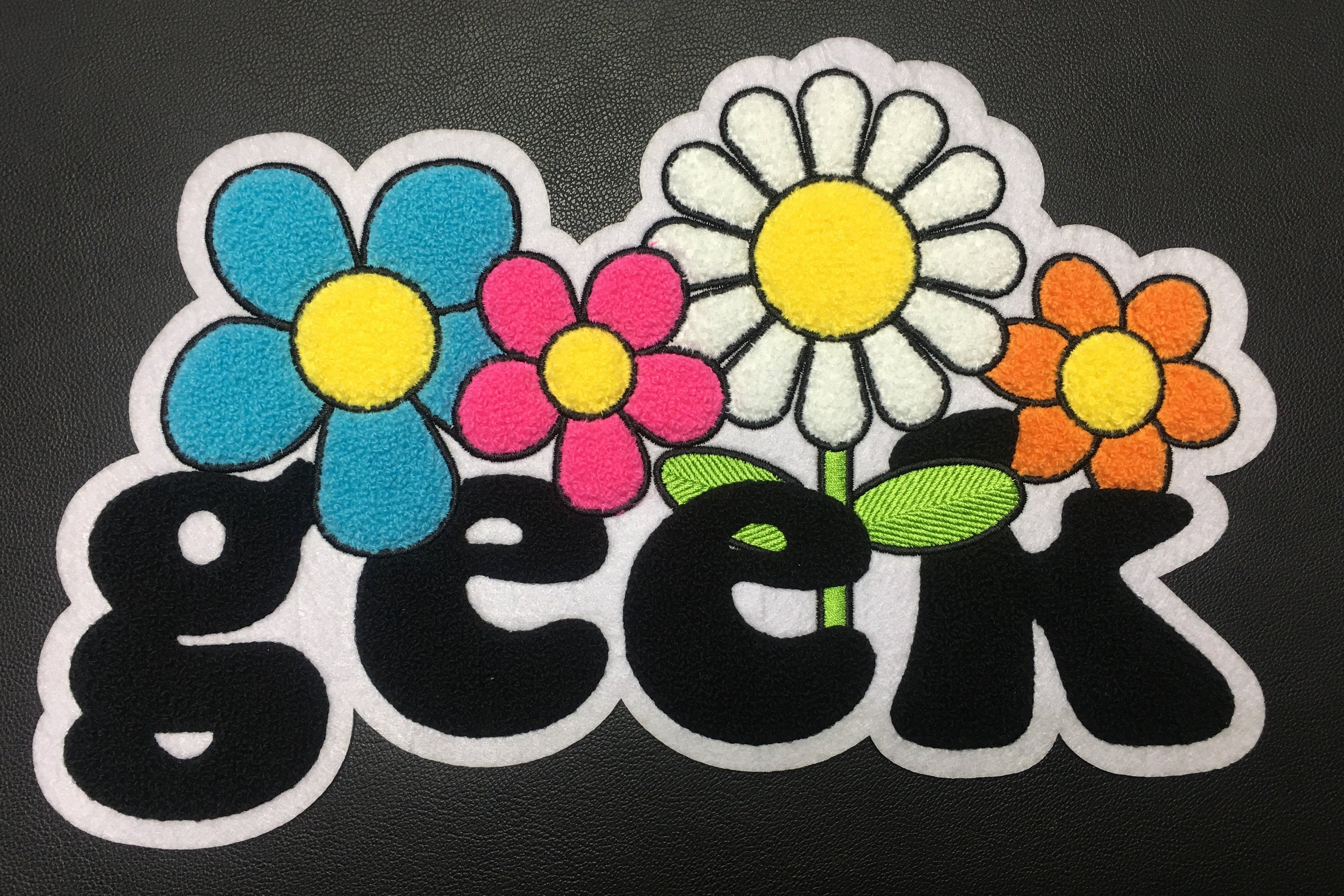 Custom chenille patches custom iron on towel embroidery Etsy