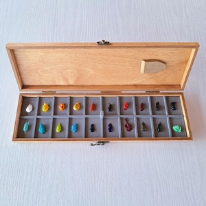 Estuche para paletas Sta-wet para pinturas al óleo, caja de transporte para pinturas al óleo, contenedor para pinturas al óleo al aire libre, caja de almacenamiento para pinturas al óleo