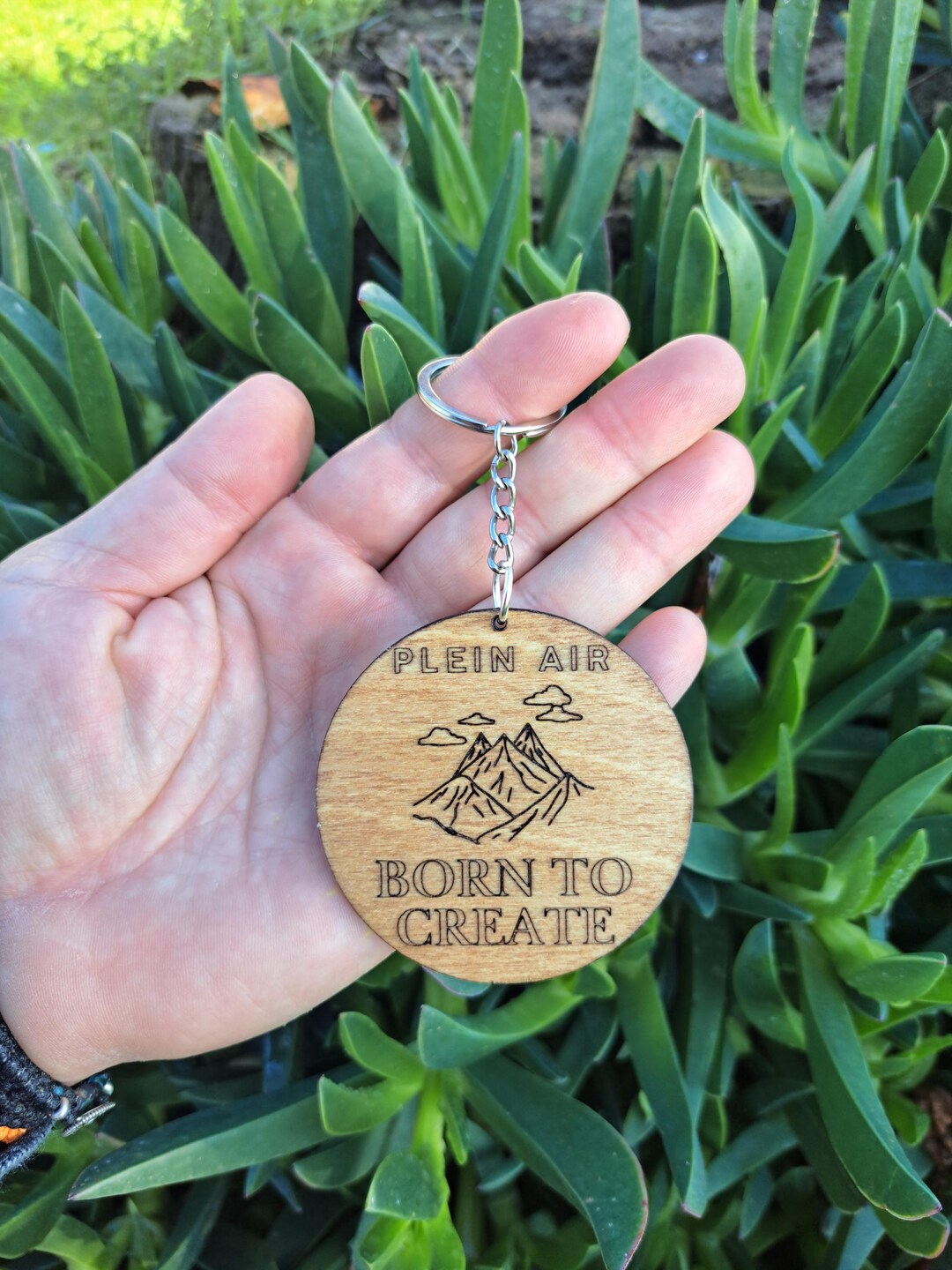 Keychain for an Artist |plein Air Artist Wooden Keychain | Artist Gift ...
