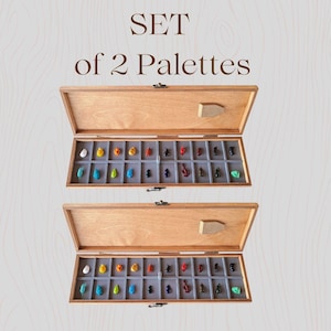 SET of 2 Sta-wet palette case for oil paints
