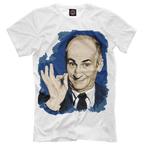 Poster Louis De Funes Pencil Drawing Reproduction After The Etsy