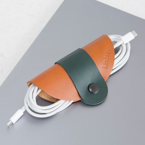 Large Leather Cable Organiser image 1