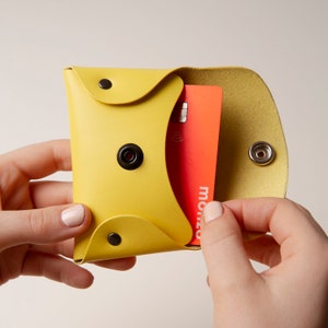 Monedero de piel personalizado 'Hira' (colores vivos)
