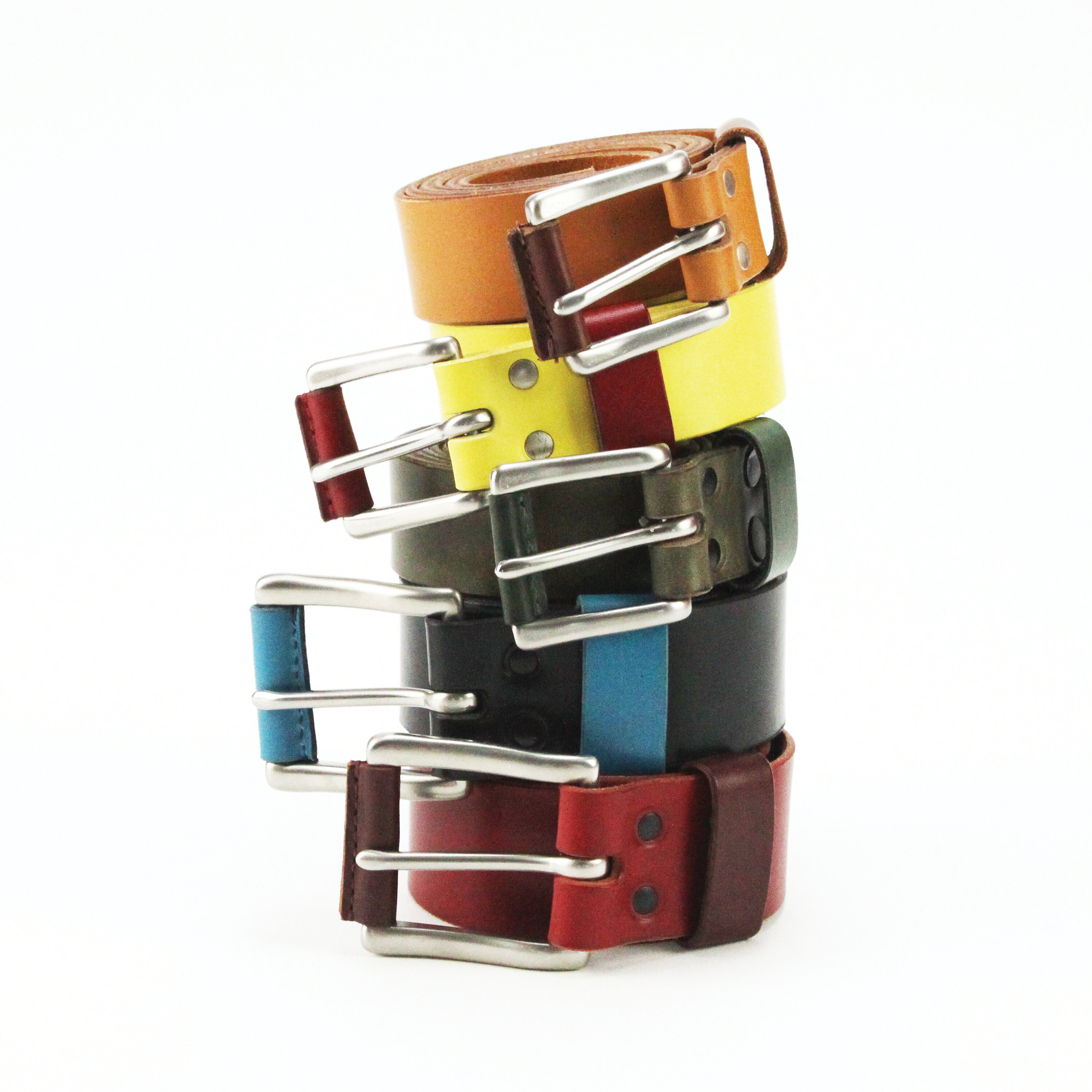 0040~30mm paint effect leather belt main image 1