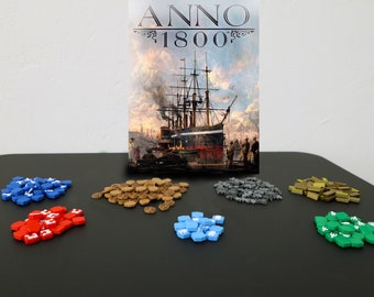 Anno 1800 - Resources and population tokens 3D Upgrades
