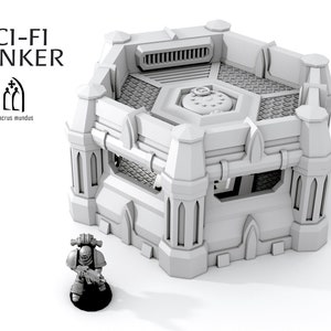 Sci Fi Bunker Scenery Terrain for War Games 28mm/32mm