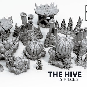 The Hive Alien Scenery Terrain for War Games 28/32mm