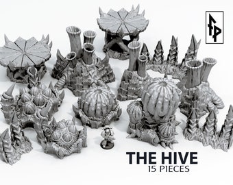 The Hive Alien Scenery Terrain for War Games 28/32mm