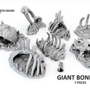 Giant Bones Scenery Terrain  SET A for War Games 28/32mm