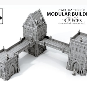 Modular Buildings - Caelum Turrim - Scenery Terrain for War Games 28/32mm