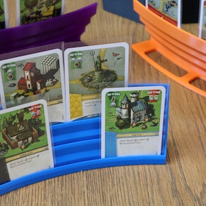 Juego de portatarjetas apilables con caja de transporte