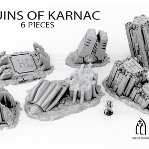 Ruins of Karnac Xenos Alien Scenery Terrain for War Games 28mm/32mm