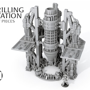 Drilling Station Scifi Terrain Scenery 28/32mm