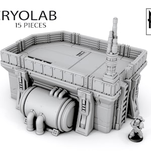 Terrain Cryolab Tech Building Scenery Terrain 28/32mm