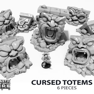 Cursed Totems - Scenery Terrain for War Games 28mm/32mm