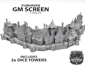 Pantalla de Dungeon Master - Furhaven - GM RPG - Juegos de rol