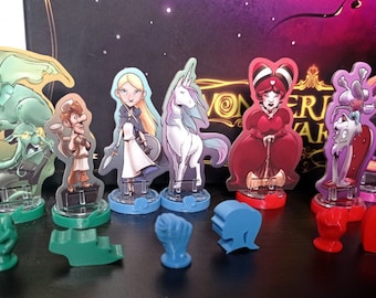 Wonderland's War - Snap-on bases and 3D upgrade tokens