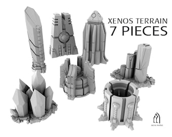 Xenos Alien Scenery Terrain pour jeux de guerre 28 mm/32 mm