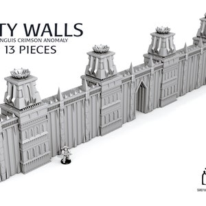 City Walls - SET A - Modular Scenery Terrain for War Games 28/32mm