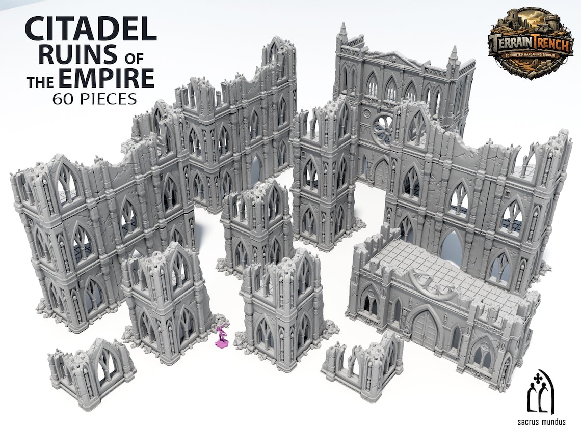 Citadel Ruins of the Empire - Gothic Wargaming Scenery Terrain 28/32mm ...