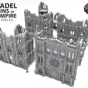 Citadel Ruins of the Empire - Gothic Wargaming Scenery Terrain 28/32mm ...