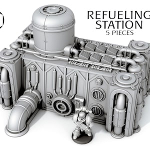 Refueling Station Tech Scenery Terrain 28/32mm