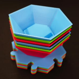 6 Stapelbare Brettspiel Token Organizer mit Sockel