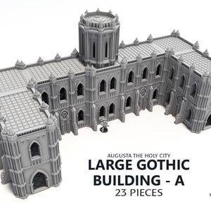 Großes Gothic-Gebäude A - Landschaftsgelände für Kriegsspiele 28 mm/32 mm