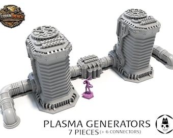 Plasma Generators Tech Scenery Terrain for wargames 28/32mm