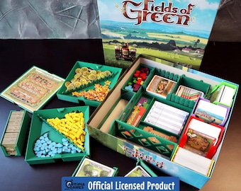 Fields of Green Board Game - Official Insert / Organizer - Fits Everything
