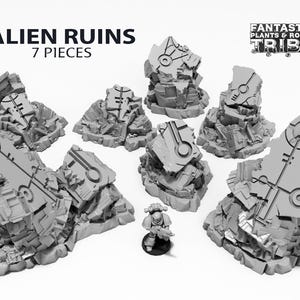 Alien Ruins - Xenos Scenery Terrain for War Games 28mm/32mm