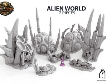 Xenos Alien World - Scenery Terrain for wargames 28/32mm