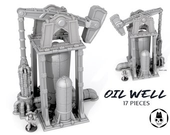 Oil Well - Scenery Terrain for war games 28mm/32mm