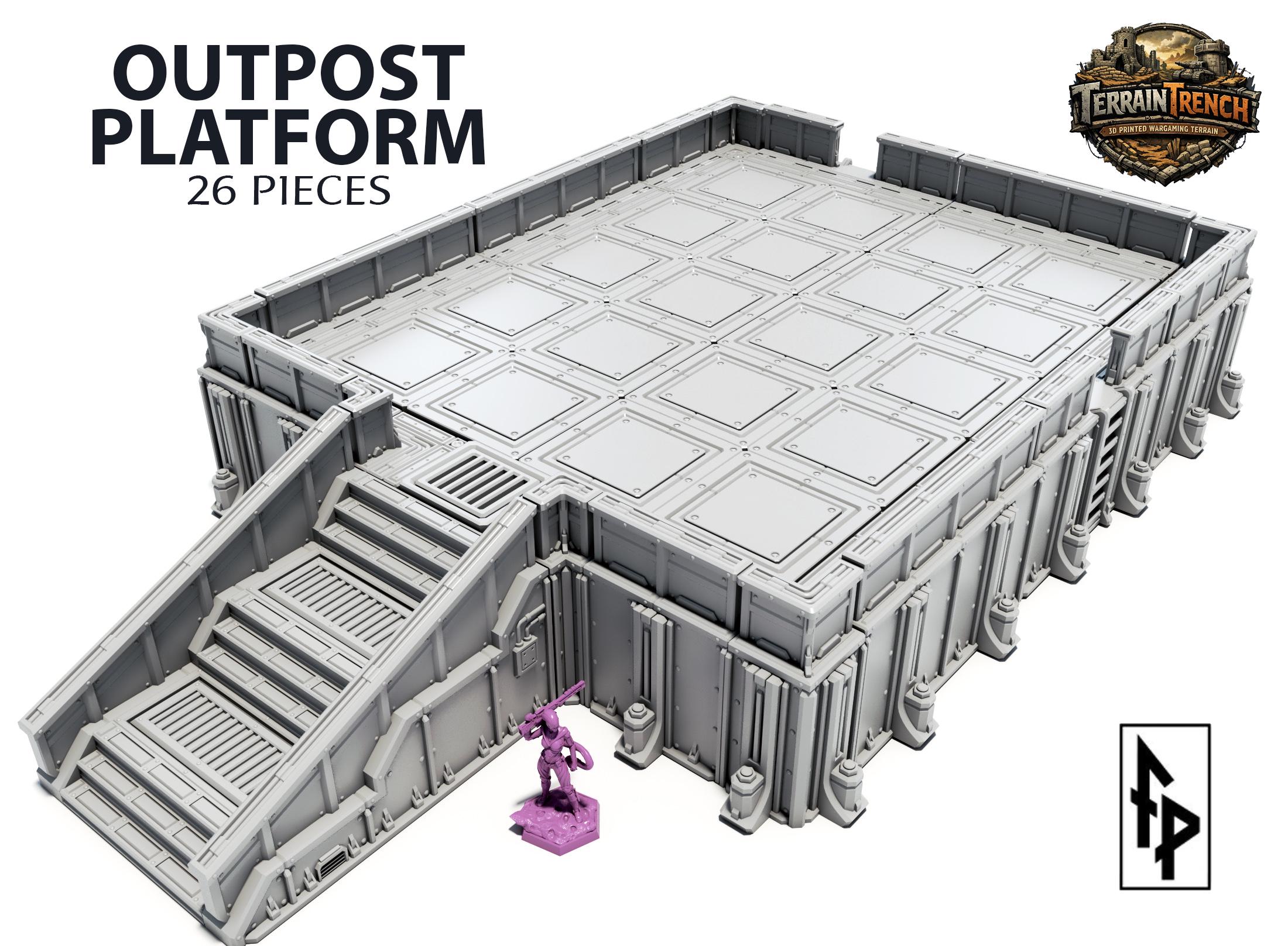 Outpost Platform - Scenery Terrain for Wargames 28/32mm - Etsy