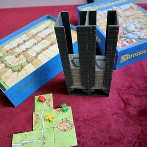 Carcassonne tile dispensing tower