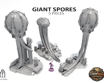 Giant Spores Xenos Alien Scenery Terrain for War Games 28/32mm
