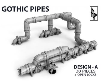 Gothic Pipes - Scenery Terrain for war games 28mm/32mm