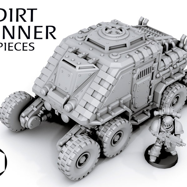 Dirt Runner Sci-Fi Vehicle for War Games 28/32mm