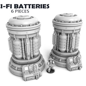 Sci-Fi Batteries - Scenery Terrain for War Games 28/32mm