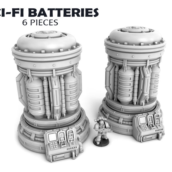 Sci-Fi Batteries - Scenery Terrain for War Games 28/32mm