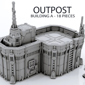 Outpost Building A Terrain Tech Building Scenery Terrain 28/32mm