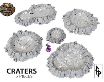 Cráteres - Terreno escénico para juegos de guerra 28 mm/32 mm